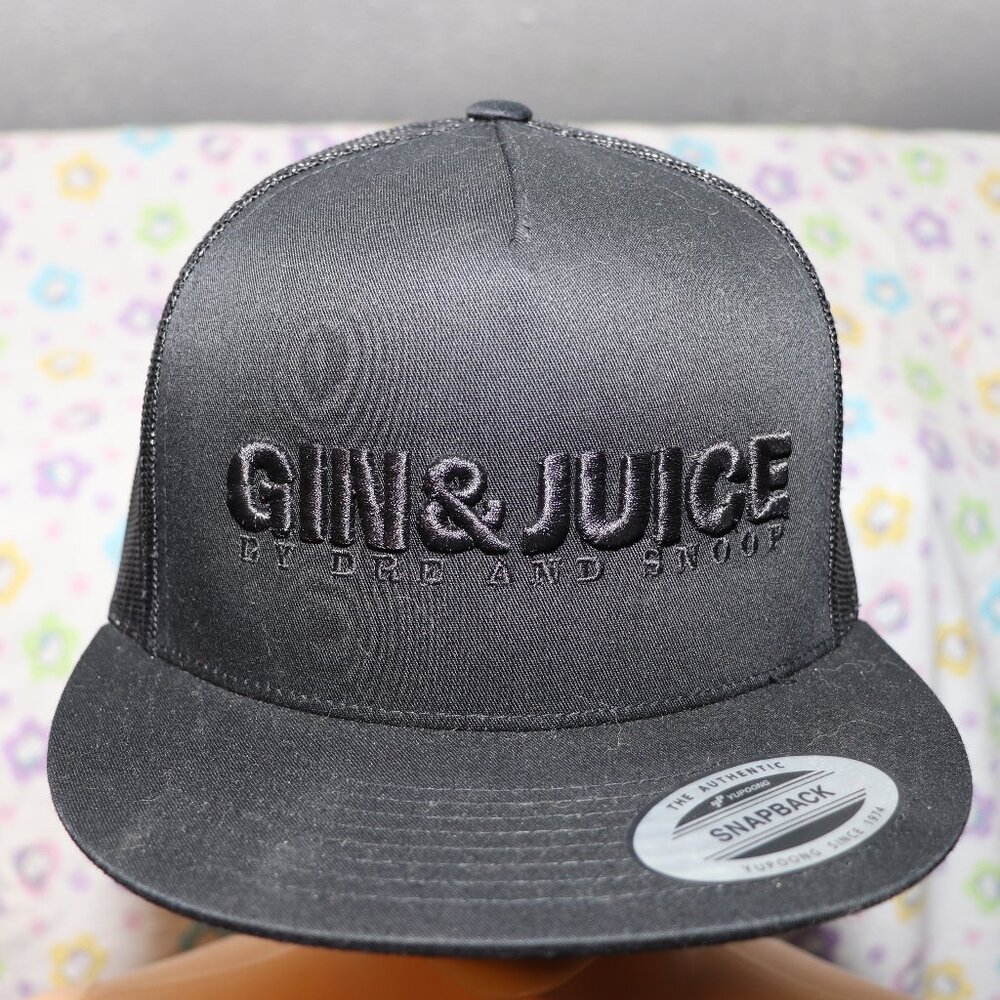 Dr Dre And Snoop Dogg Gin & Juice Promo Hat Hip Hop Rap SnapBack